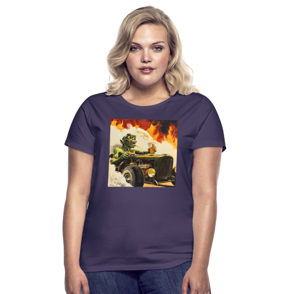 Ragg-Rex, T-shirt dam - mörklila