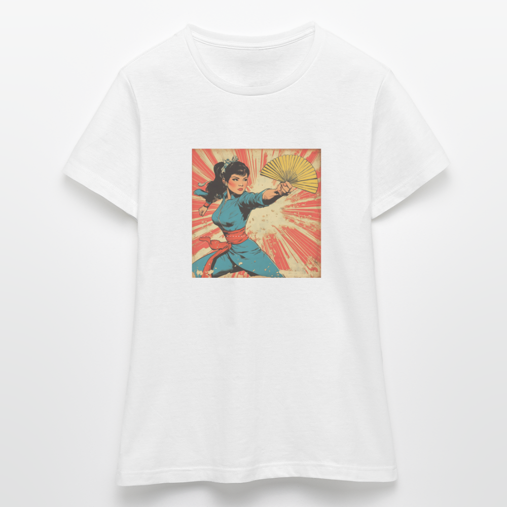 Solfjädern, T-shirt dam - vit