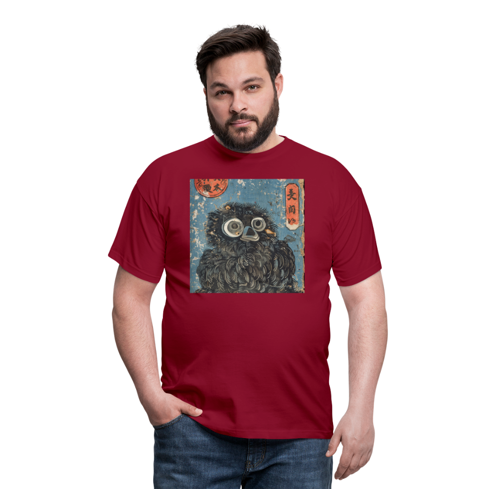 Denimiko, T-shirt herr - tegelröd
