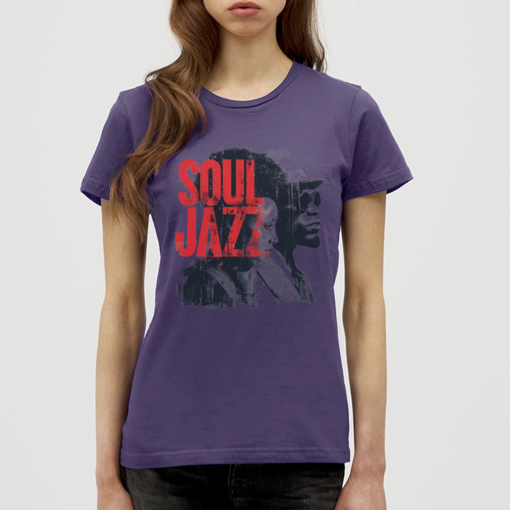 The Essence of Soul Jazz, T-shirt dam - mörklila