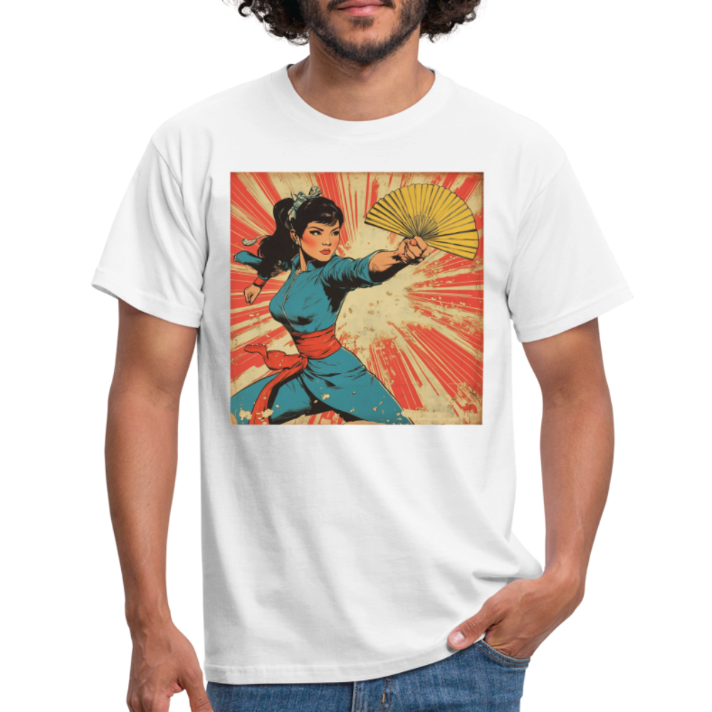 Solfjädern, T-shirt herr - vit