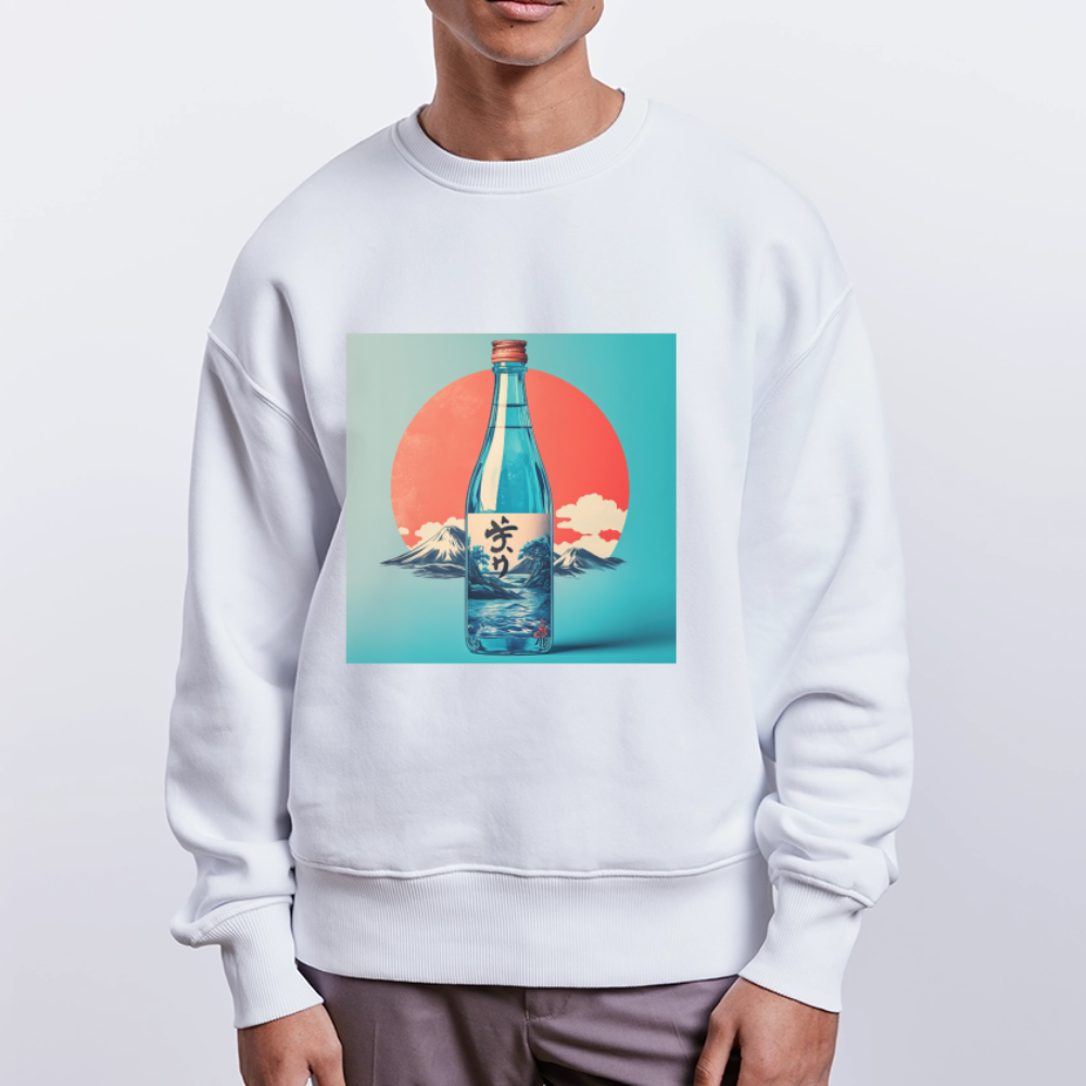 Stillhet i glas, Ekologisk oversizetröja RADDER unisex från Stanley/Stella - vit