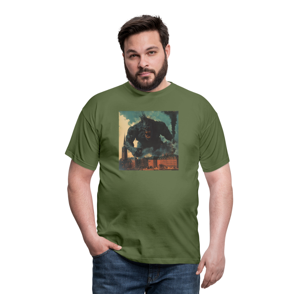 Helvetesstorm över Staden, T-shirt herr - Militärgrön
