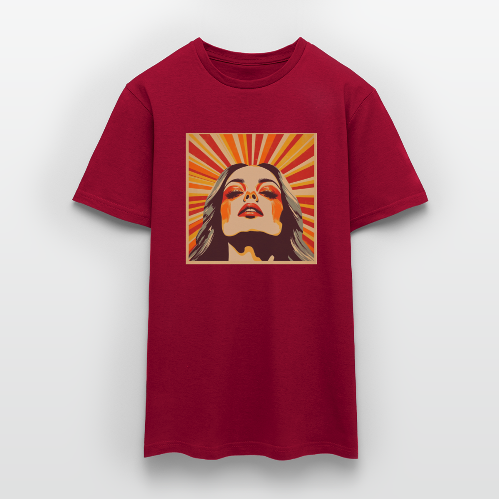 Dagens Första Strålar, T-shirt herr - tegelröd