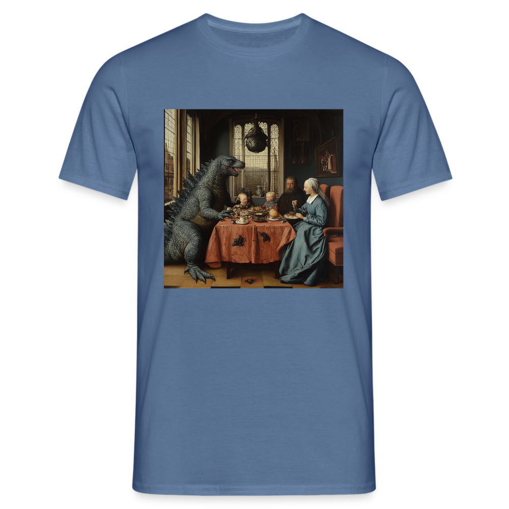 Familjens Fest med Gäst,T-shirt herr - duvblå