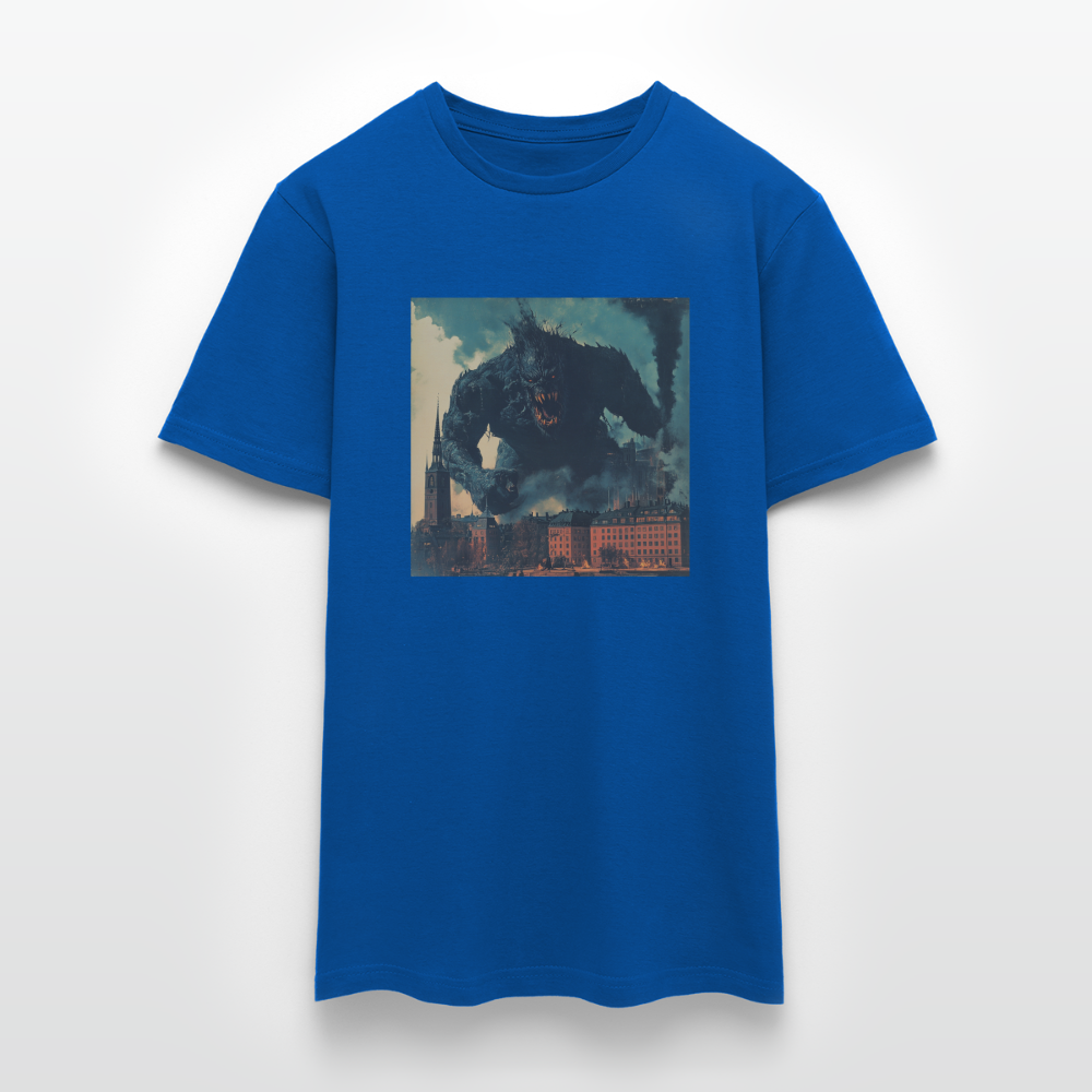 Helvetesstorm över Staden, T-shirt herr - kungsblå