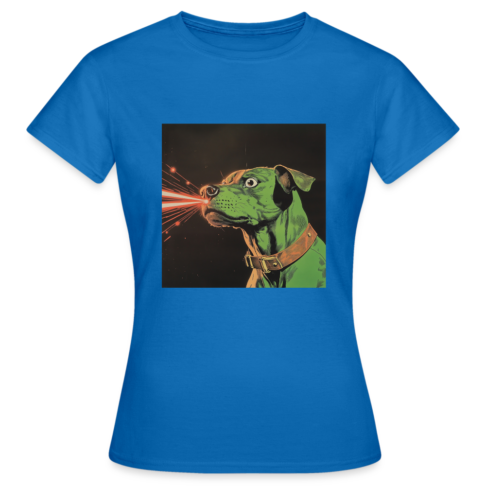 Strålhunden, T-shirt dam - royalblå