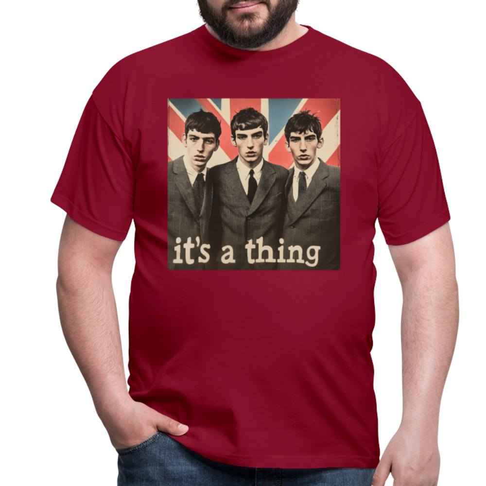 British, Bold & Unapologetic, T-shirt herr - tegelröd
