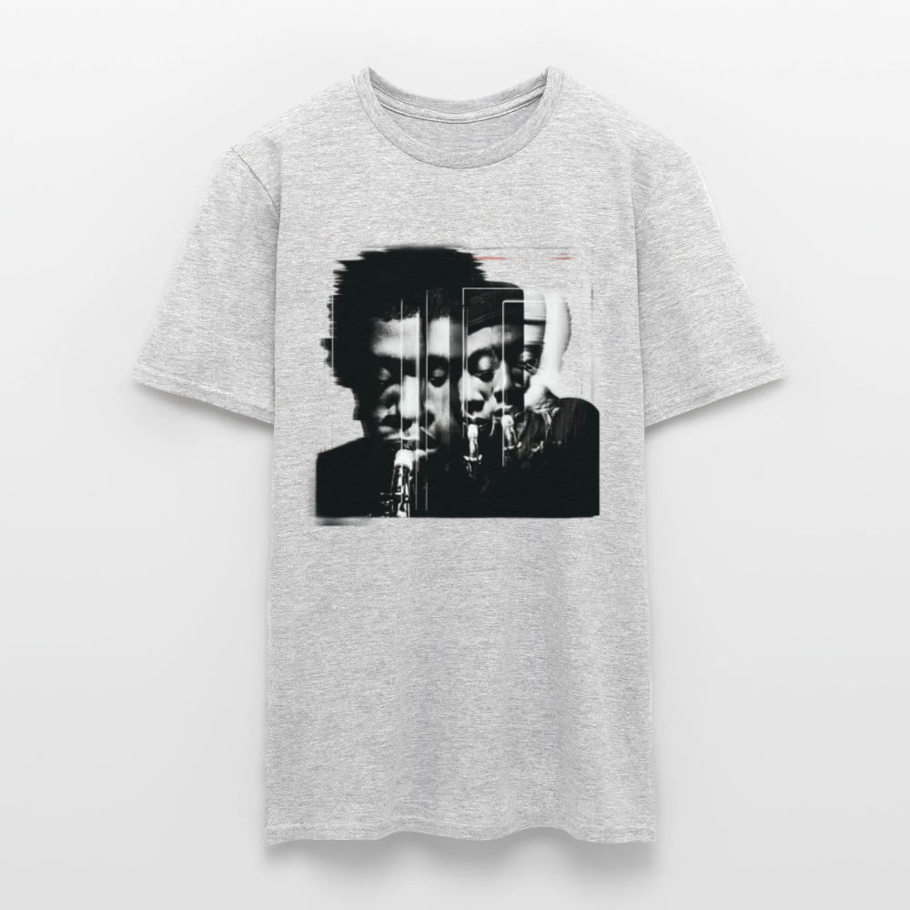 Between Breaths, T-shirt herr - gråmelerad