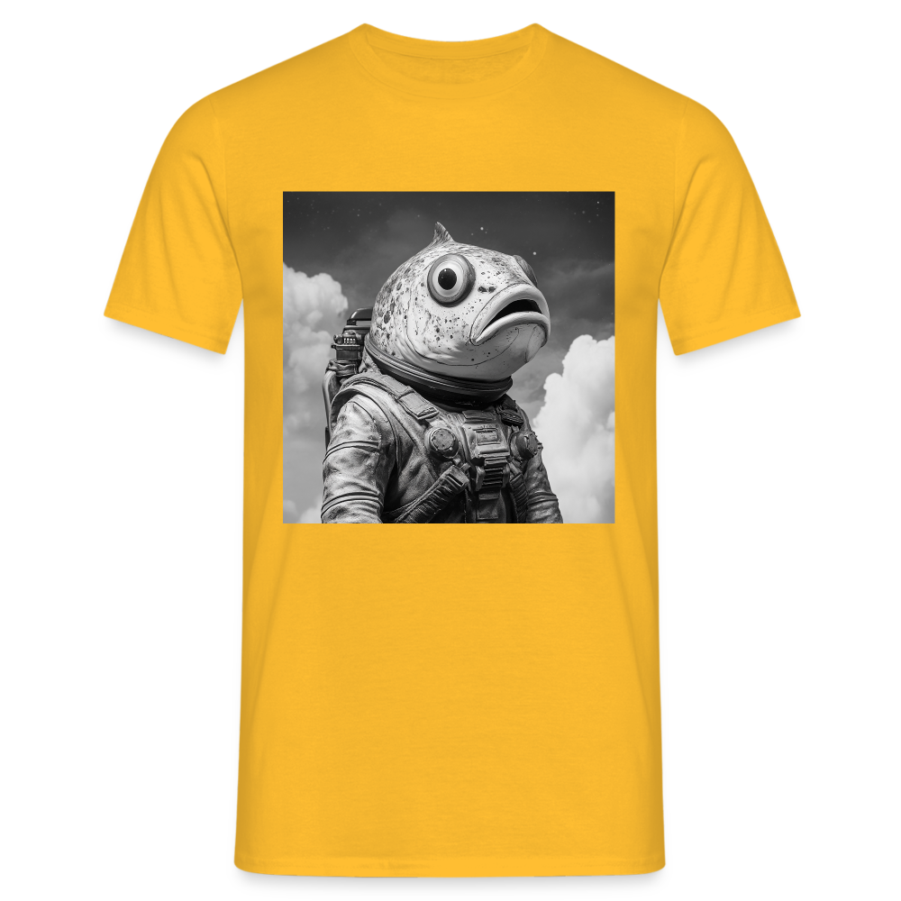 En ensam simtur i universum, T-shirt herr - gul