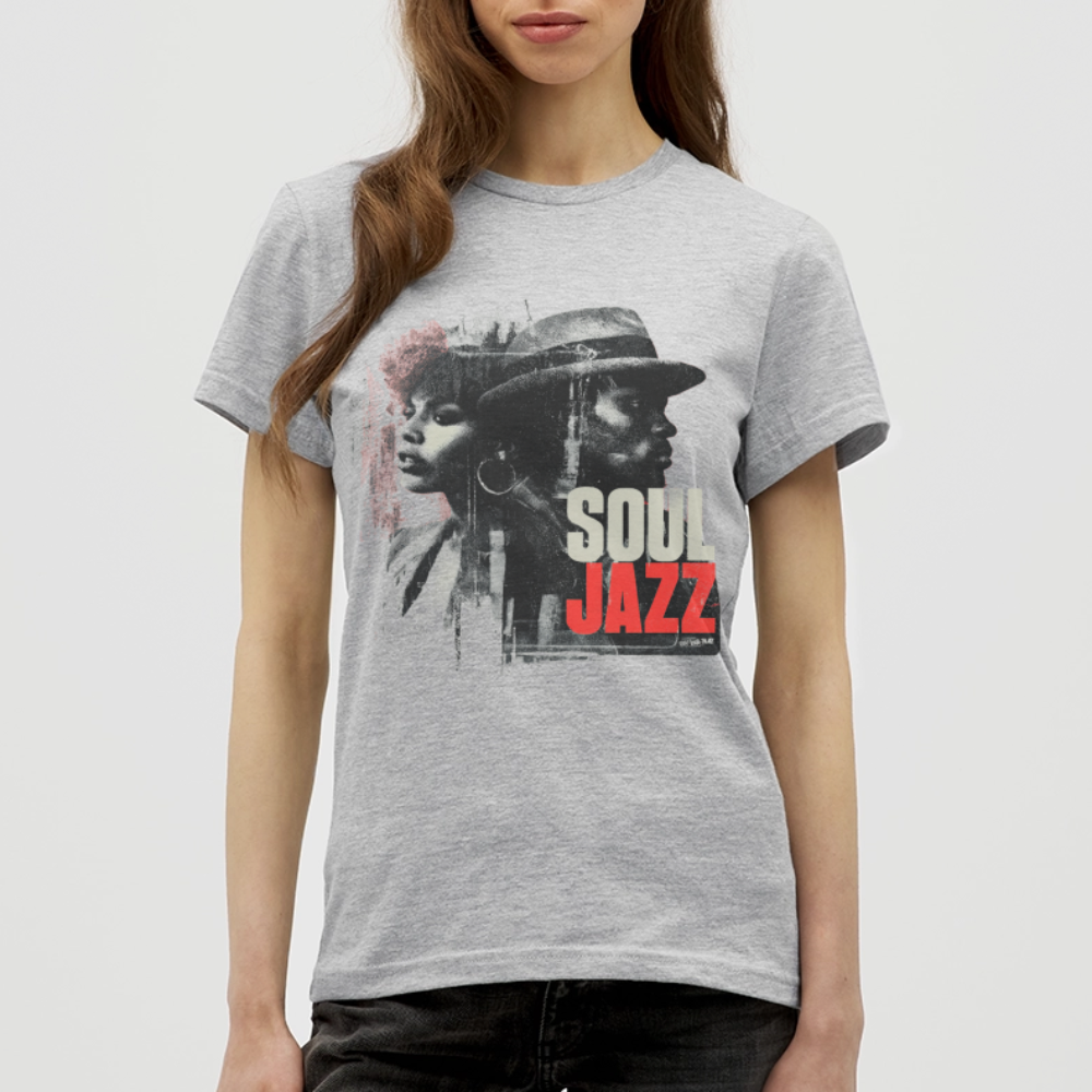 Soul Jazz Experience, T-shirt dam - gråmelerad