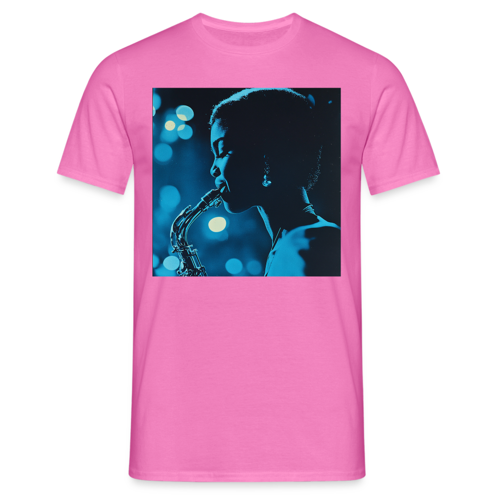 Blå toner i skymningen, T-shirt herr - rosa