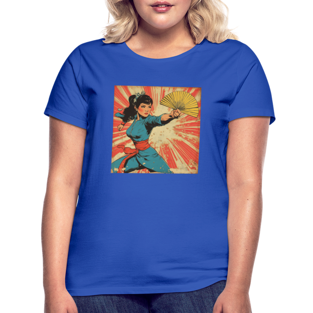 Solfjädern, T-shirt dam - royalblå