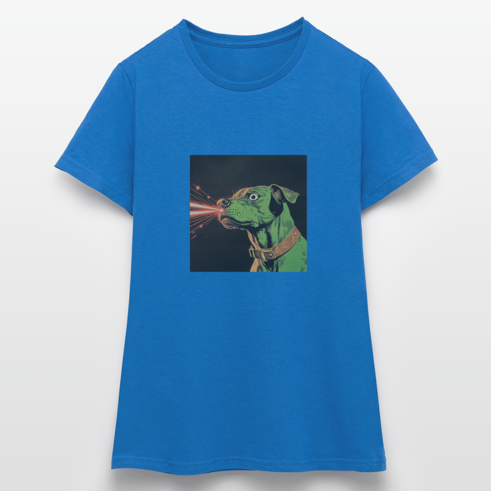 Strålhunden, T-shirt dam - royalblå