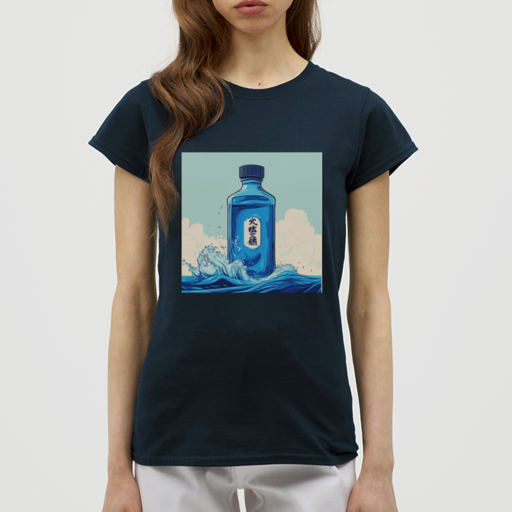 I Blått och Tystnad, T-shirt dam - marinblå