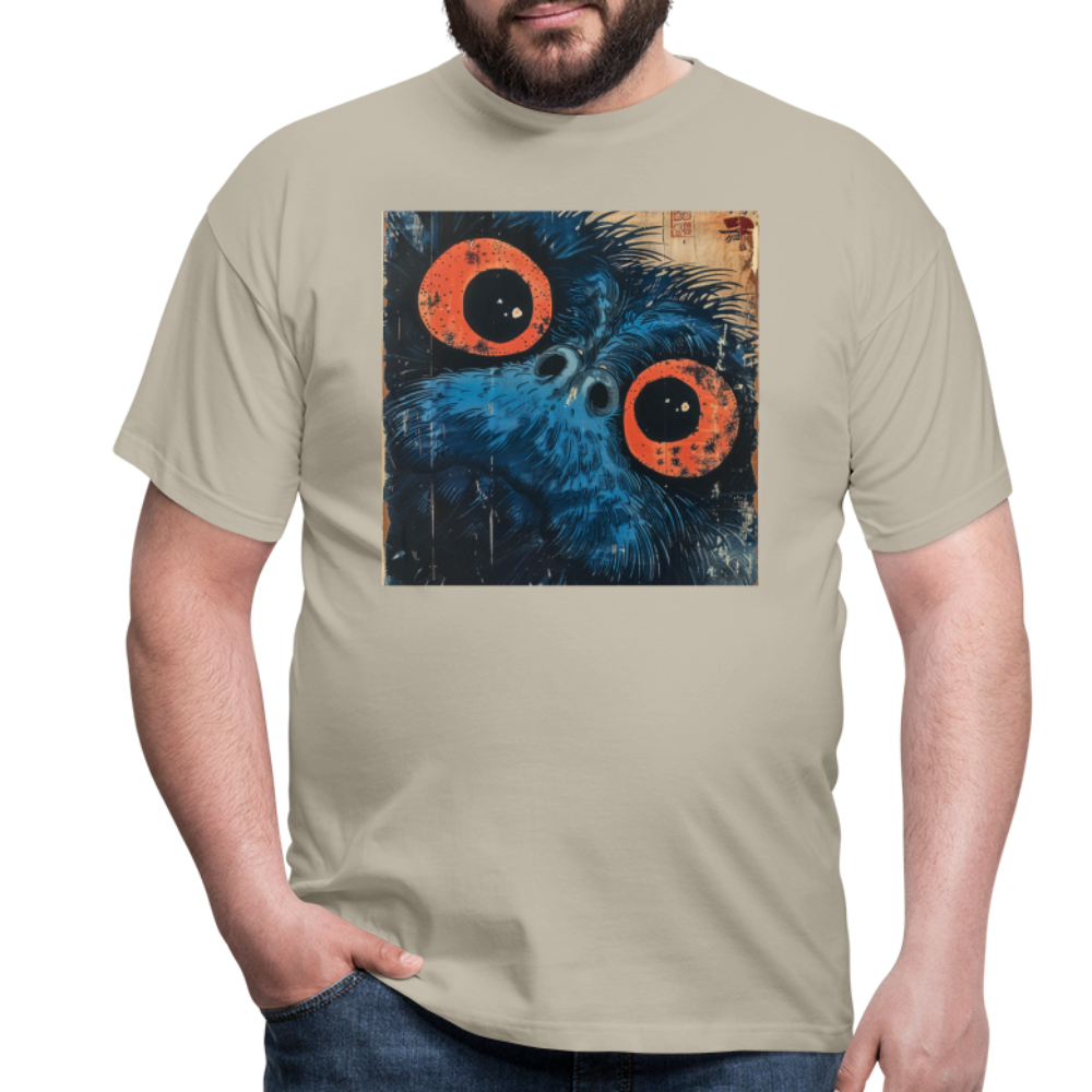 Den blå vännen, T-shirt herr - sandbeige