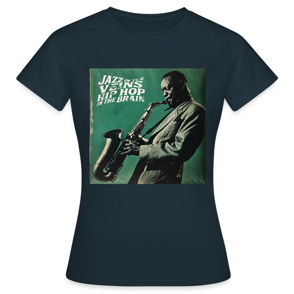 Groove in the Mind, T-shirt dam - marinblå