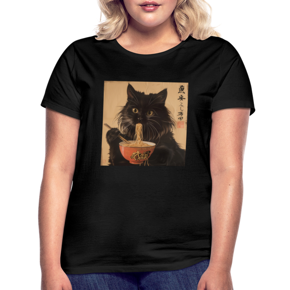 Kejsarens Katt och Ramens Hemlighet, T-shirt dam - svart