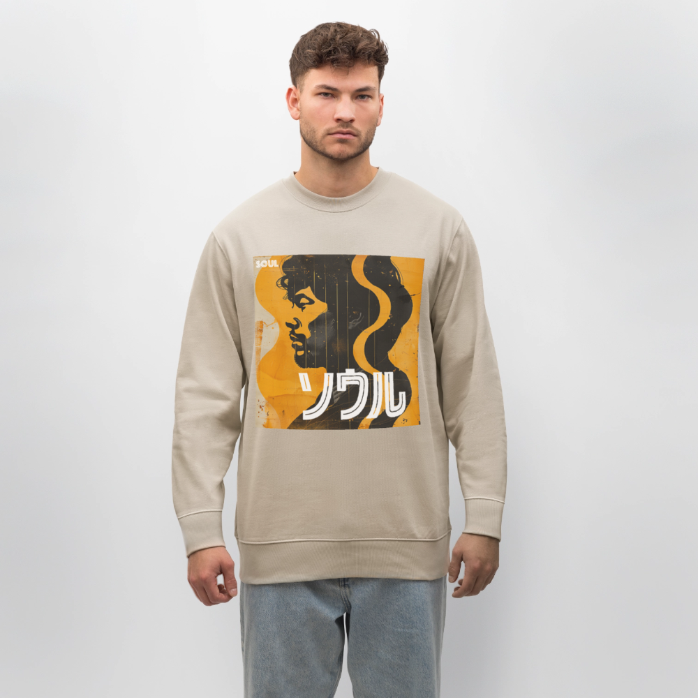 Nippon Grooves, Ekologisk sweatshirt CHANGER unisex från Stanley/Stella - beige