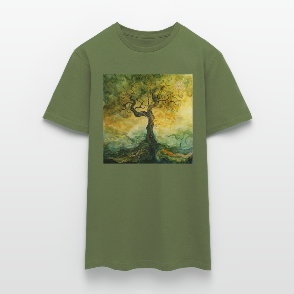 Trädets visdom, T-shirt herr - Militärgrön