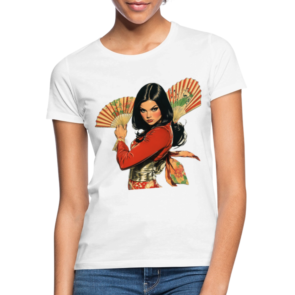 Dansen med Solfjädrar: Vindens krigare, T-shirt dam - vit
