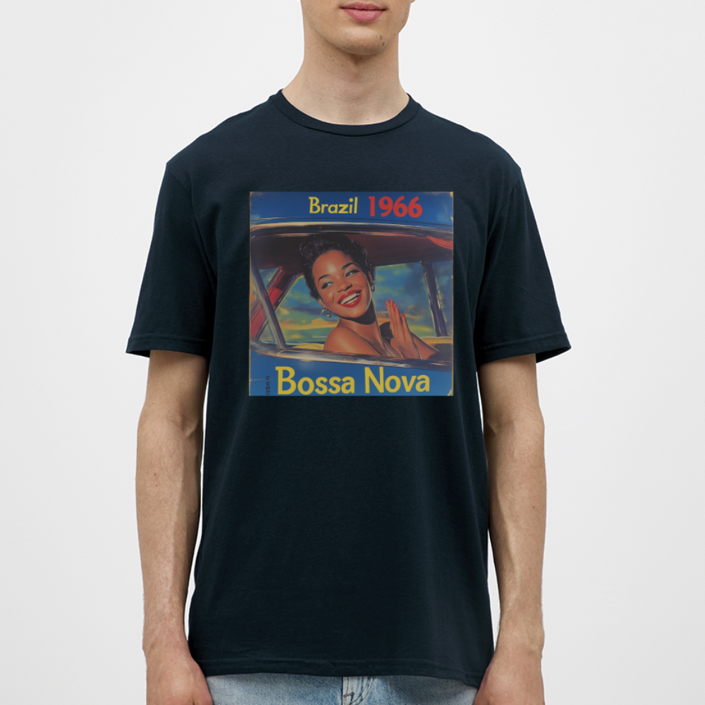 Isabela Costa, brazil 1966, T-shirt herr - marinblå