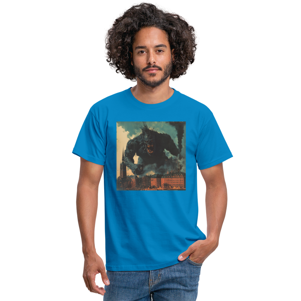 Helvetesstorm över Staden, T-shirt herr - kungsblå