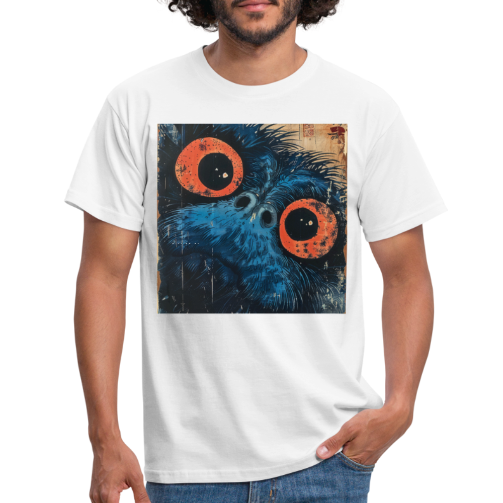 Den blå vännen, T-shirt herr - vit