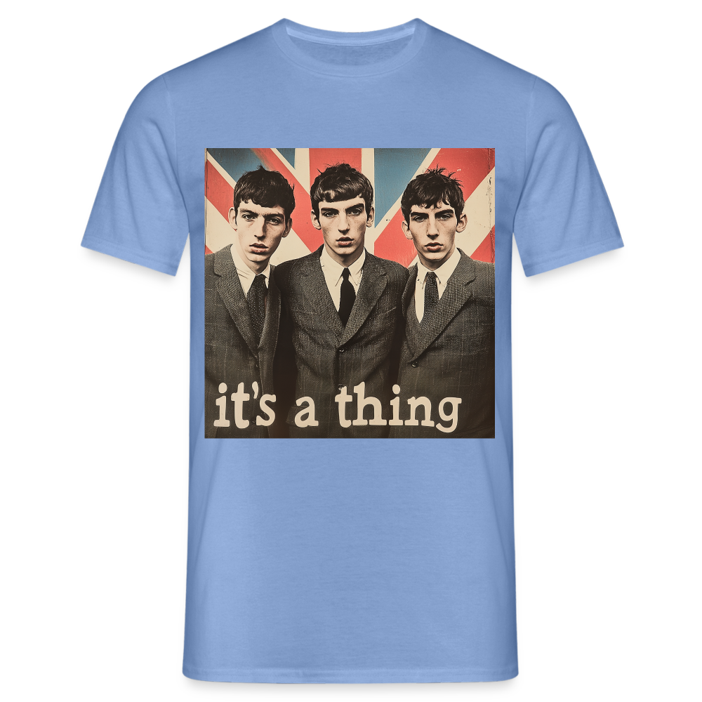British, Bold & Unapologetic, T-shirt herr - carolina blue