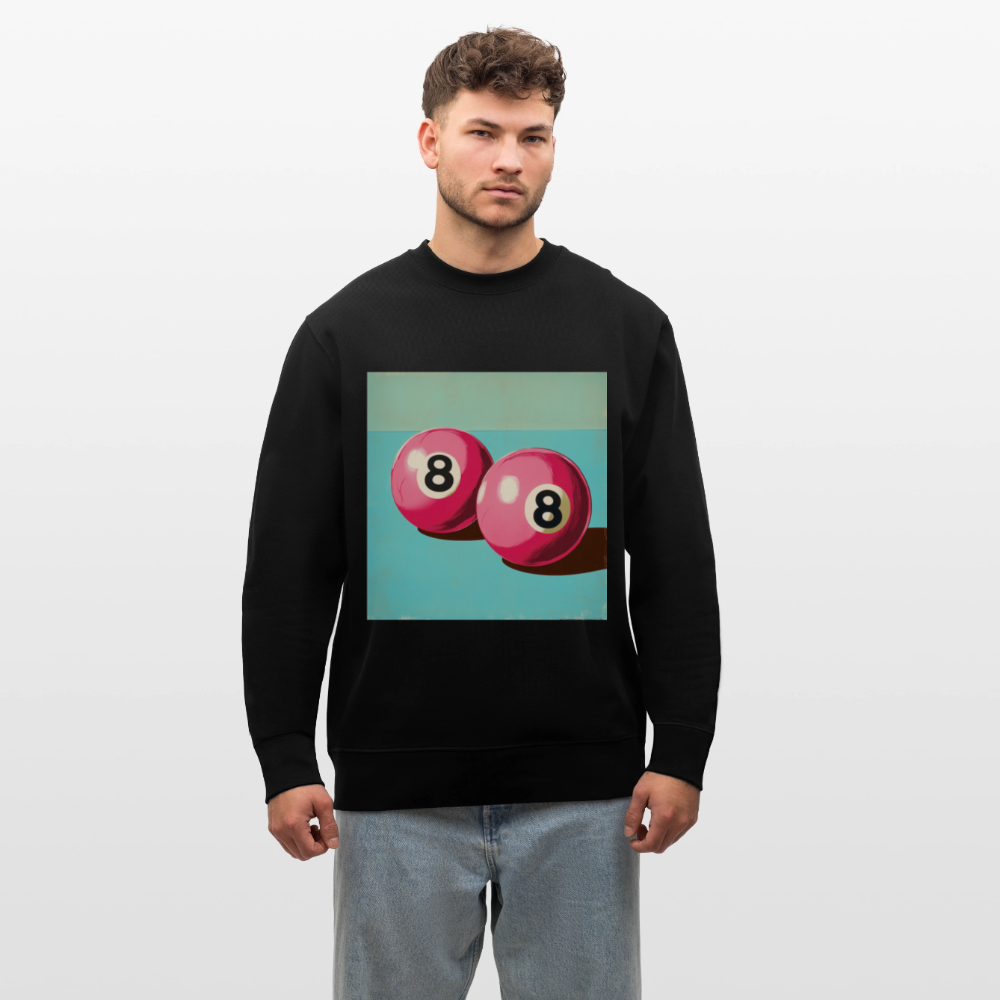 Rosa Rivaler, Ekologisk sweatshirt CHANGER unisex från Stanley/Stella - svart