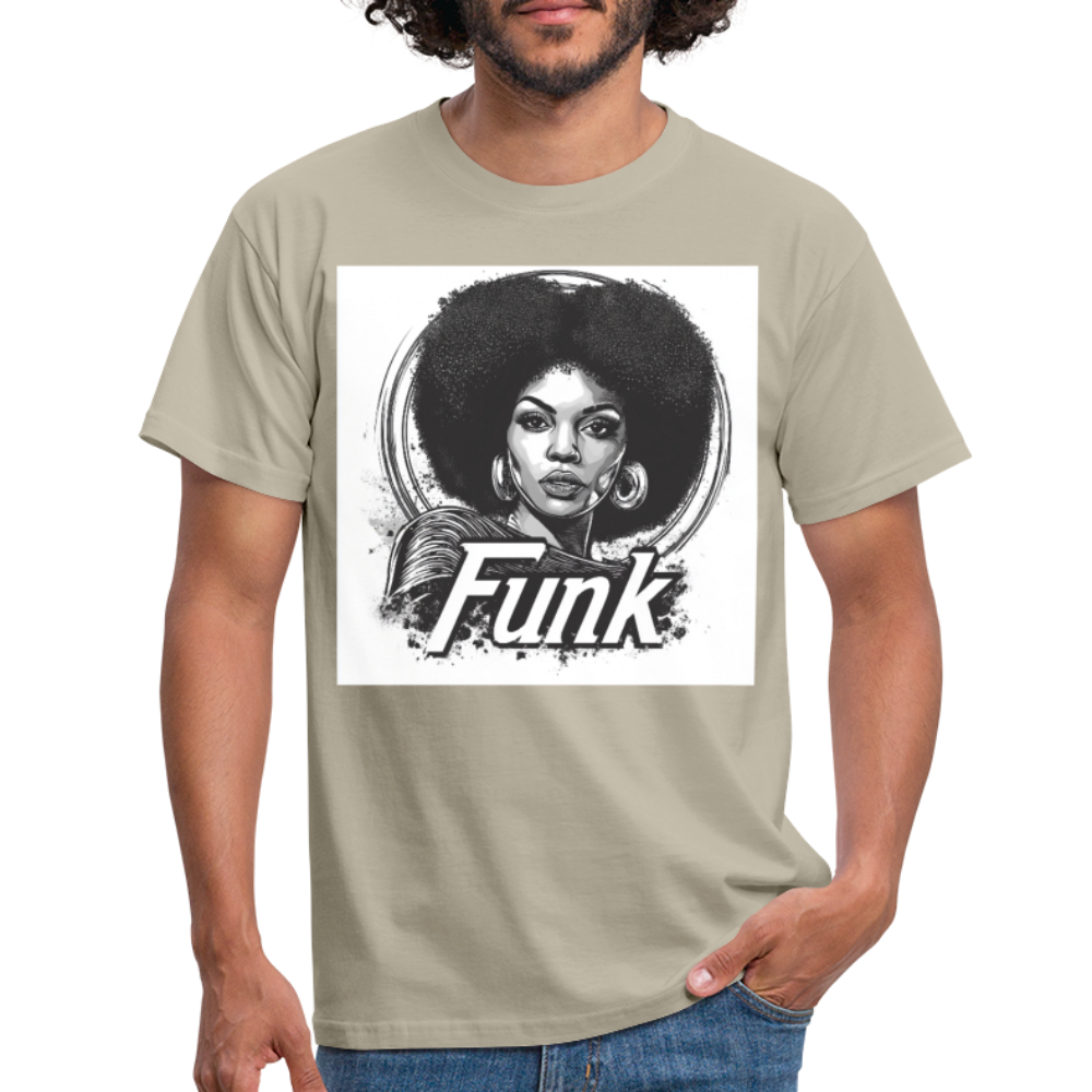 Funk Queen: Power in Motion, T-shirt herr - sandbeige