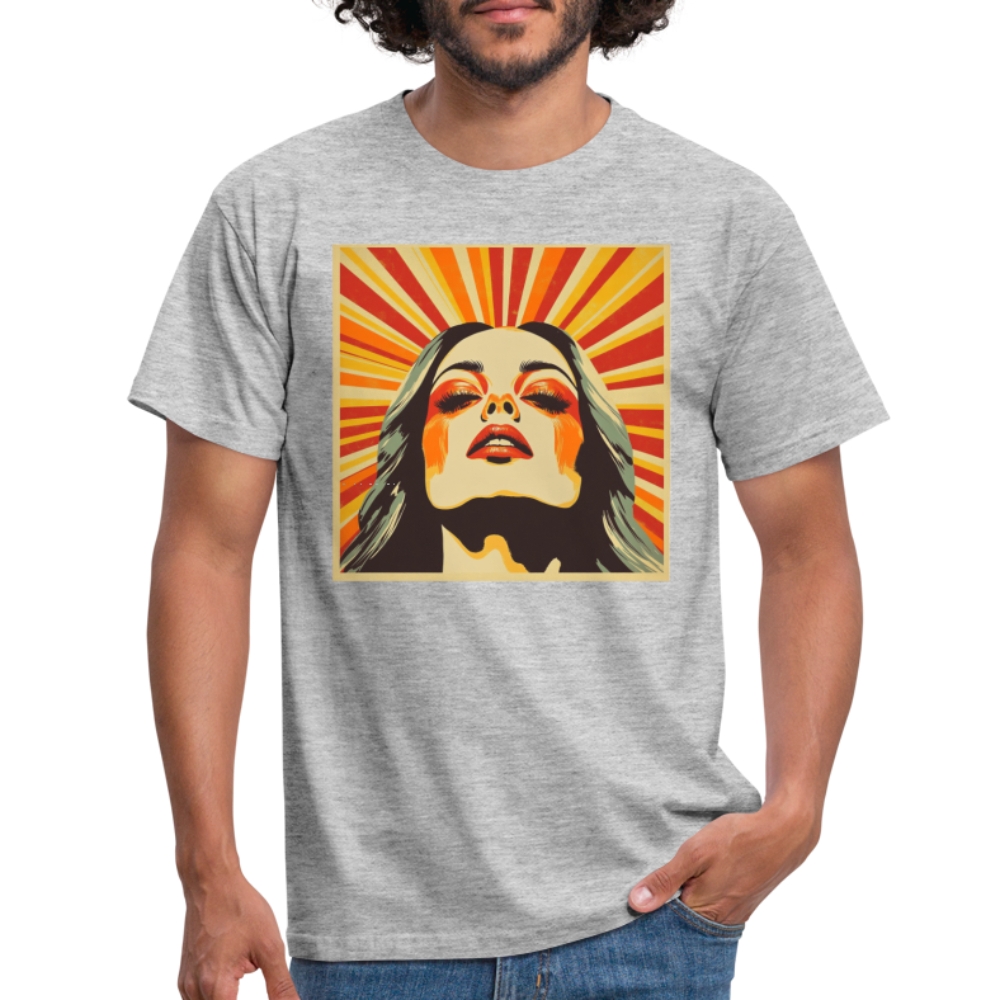 Dagens Första Strålar, T-shirt herr - gråmelerad