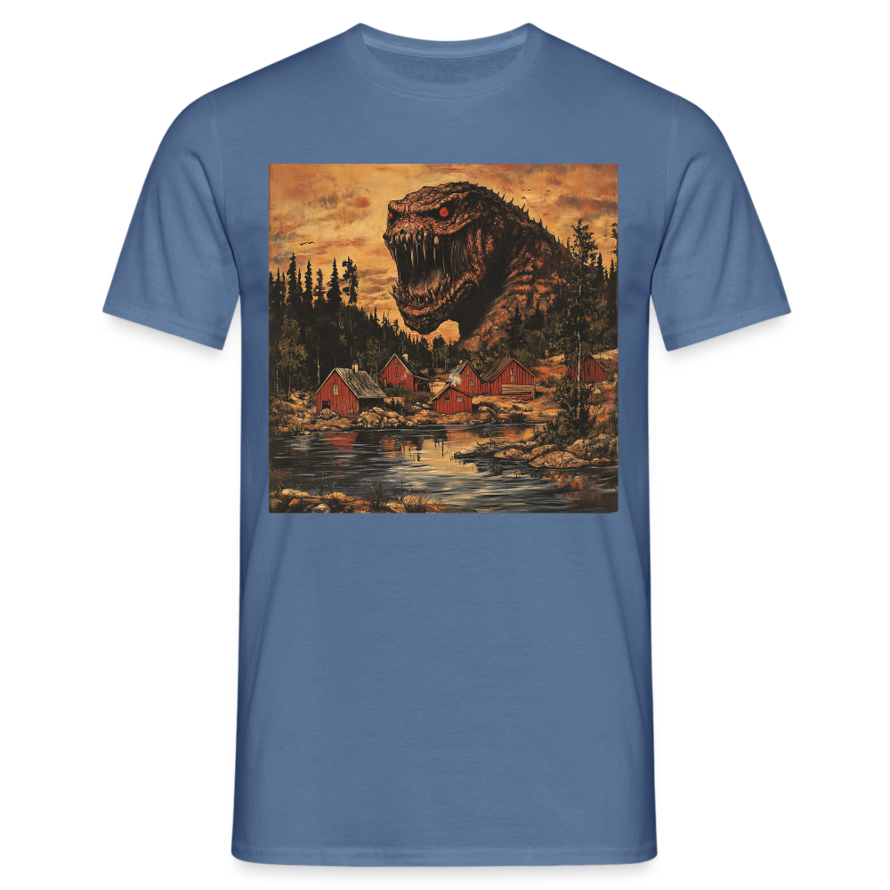 När Draken Vaknade vid Siljan, T-shirt herr - duvblå