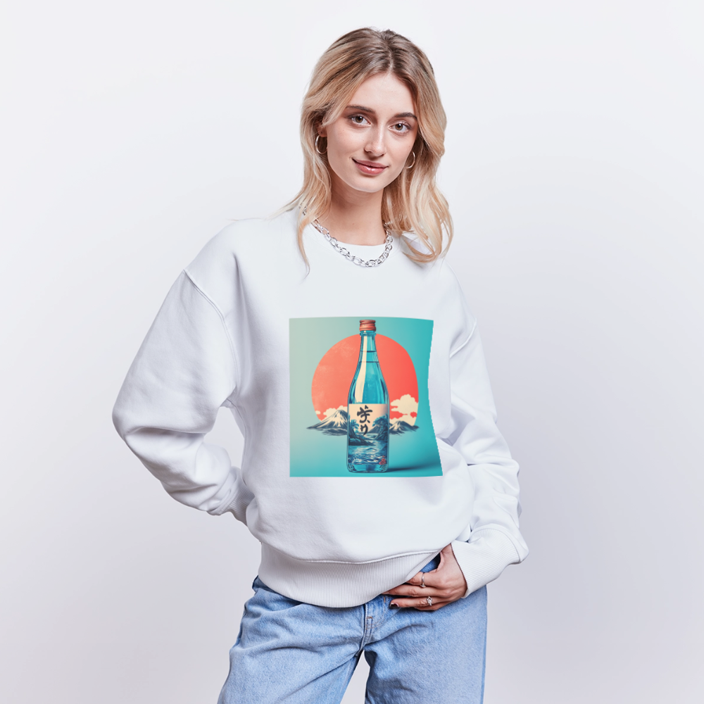 Stillhet i glas, Ekologisk oversizetröja RADDER unisex från Stanley/Stella - vit