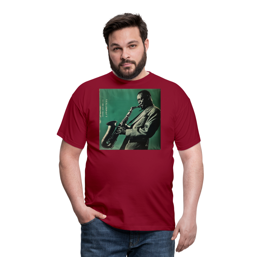 Nattens Toner i New York, T-shirt herr - tegelröd