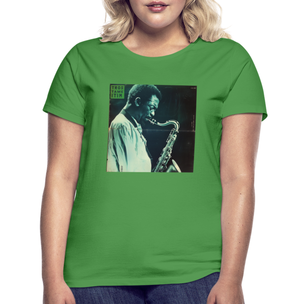 Gåtfull figur i jazzens underground, T-shirt dam - kellygrön