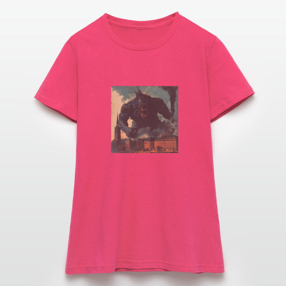 Helvetesstorm över Staden, T-shirt dam - azalea
