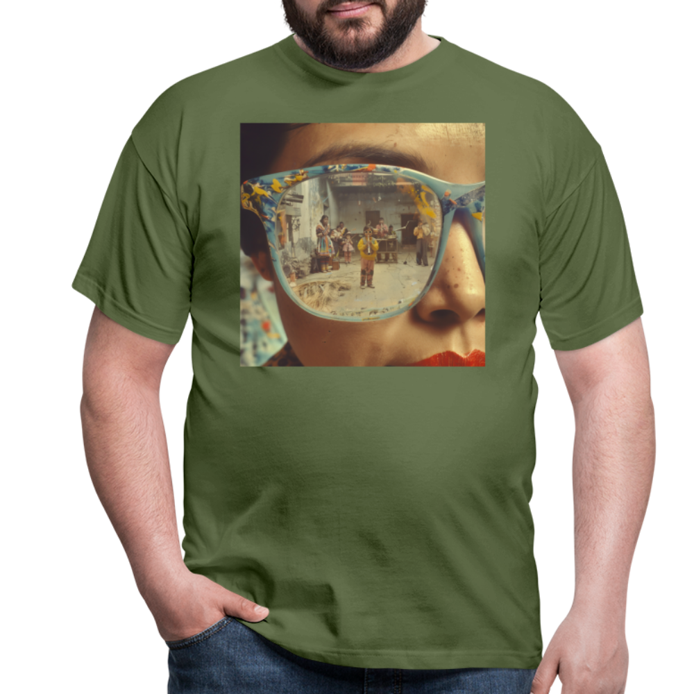 Reflektioner av Anderna, T-shirt herr - Militärgrön
