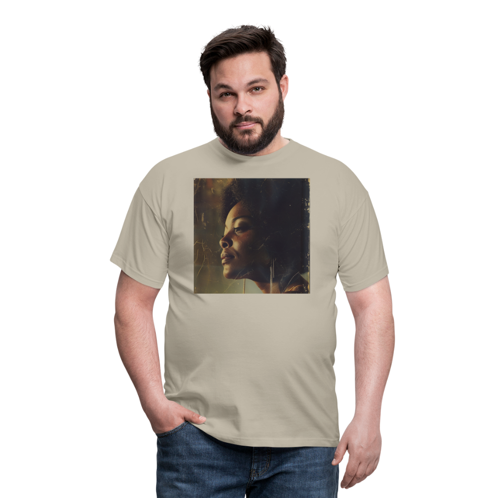 Echoes of Blue, T-shirt herr - sandbeige