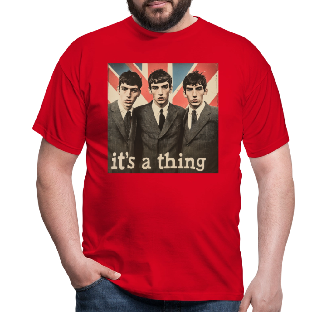British, Bold & Unapologetic, T-shirt herr - röd