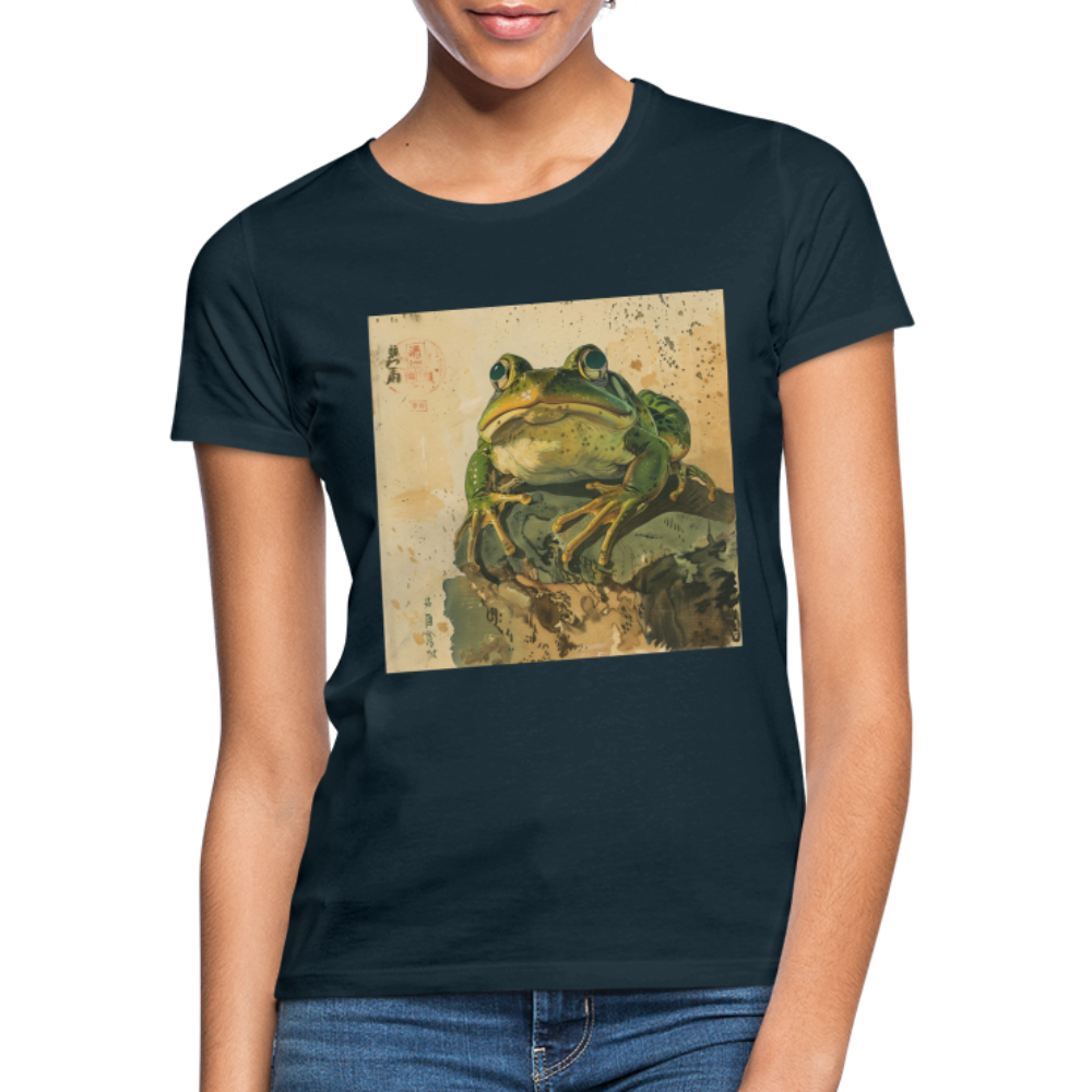 Grodan i Skymningen, T-shirt dam - marinblå