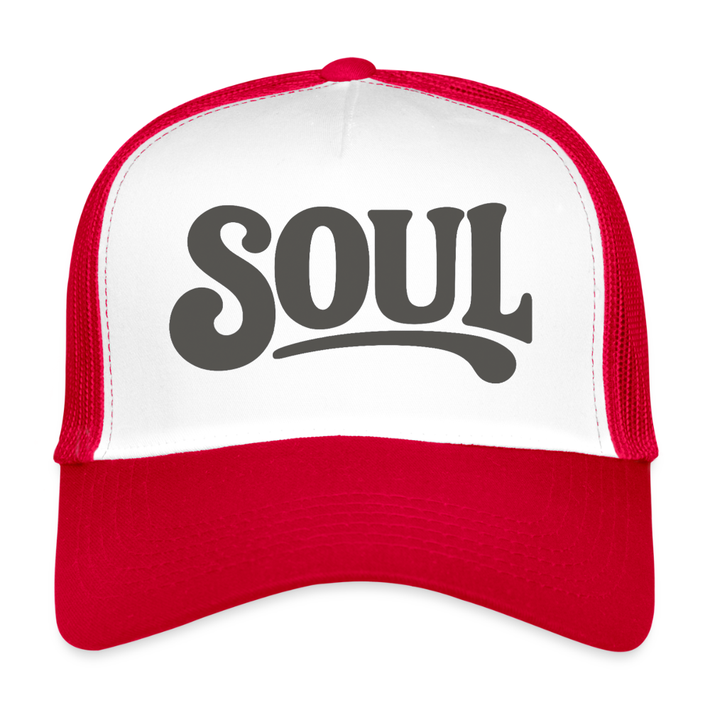 All About Soul, Trucker Cap - vit/röd