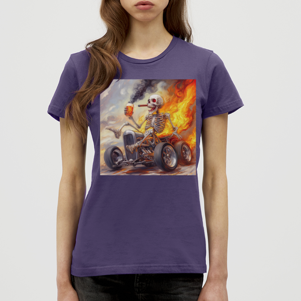 Knekta Krash, T-shirt dam - mörklila