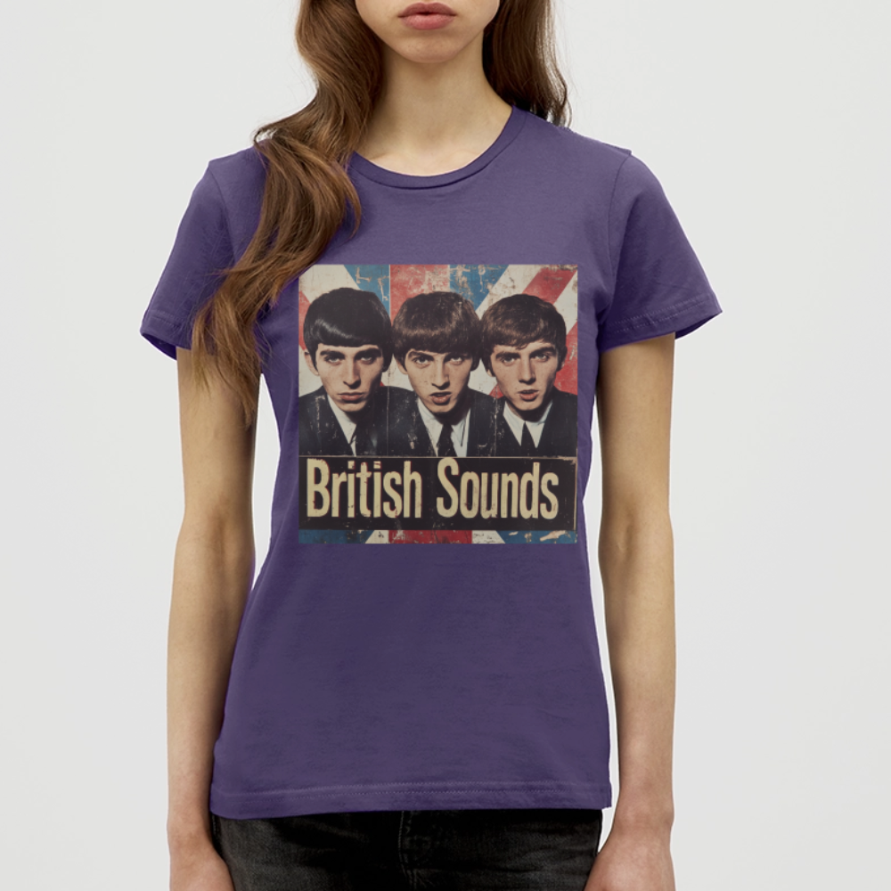 British sounds 1965, T-shirt dam - mörklila