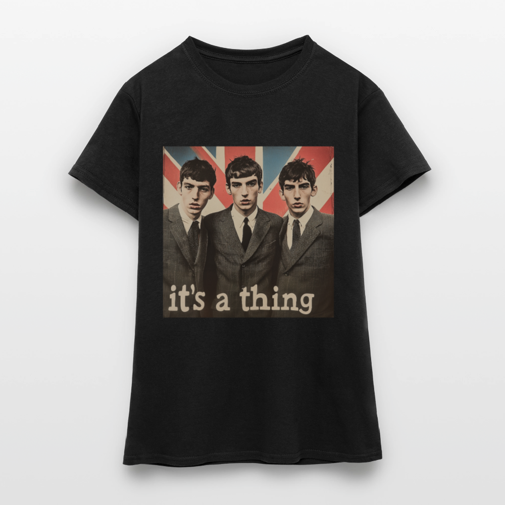 British, Bold & Unapologetic, T-shirt dam - svart