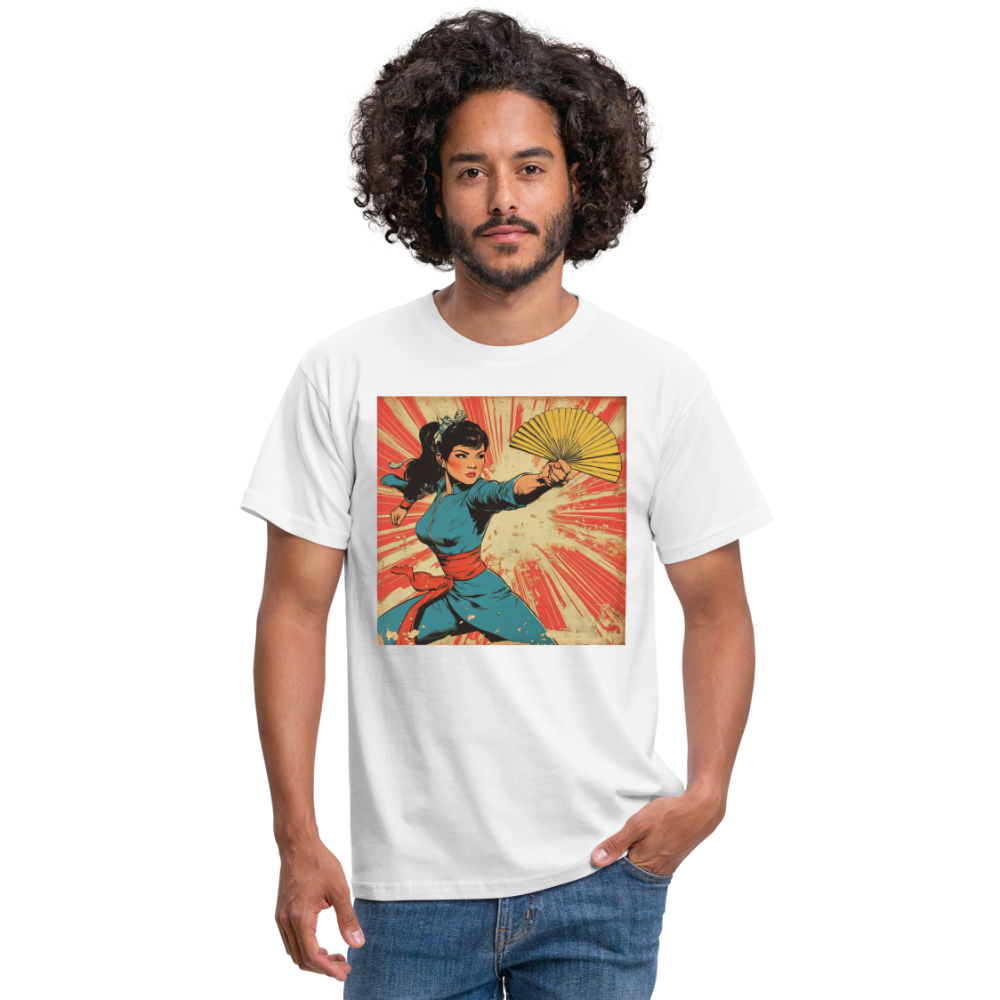 Solfjädern, T-shirt herr - vit