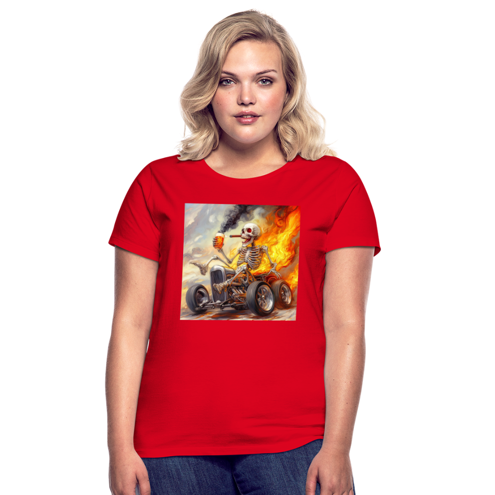 Knekta Krash, T-shirt dam - röd