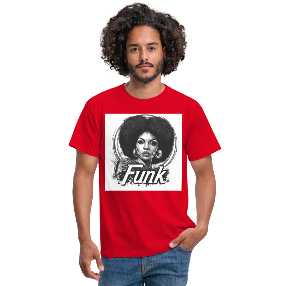 Funk Queen: Power in Motion, T-shirt herr - röd