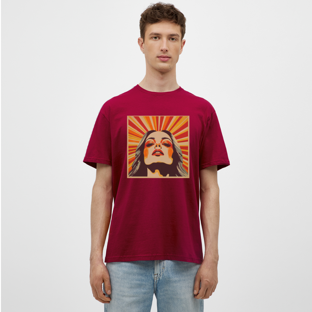 Dagens Första Strålar, T-shirt herr - tegelröd