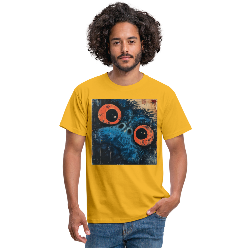 Den blå vännen, T-shirt herr - gul